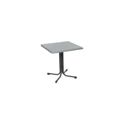 acamp Tisch Piazza 70 x 70 cm anthrazit/inox