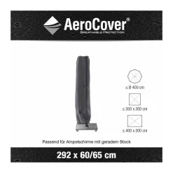 AeroCover Schutzhülle für Ampelschirm Stratos 300 x 400 cm anthrazit