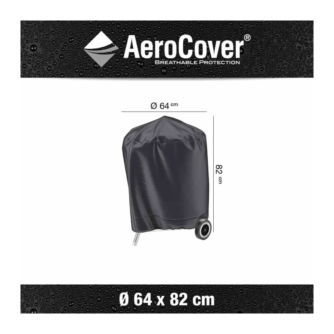 AeroCover Schutzhülle für Grillgeräte Durchmesser 57 cm anthrazit