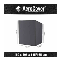 AeroCover Schutzhülle für Strandkörbe 150 x 105 x 165/145 cm anthrazit