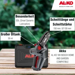 AL-KO Akku-Kettensäge 18 V CSM 1815