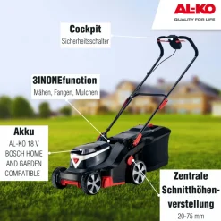 AL-KO Akku-Rasenmäher 38.2 Li Comf.