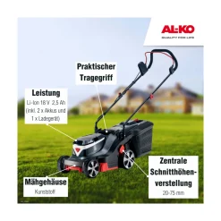 AL-KO Akku-Rasenmäher 3.22 Li Easy