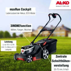 AL-KO Akku-Rasenmäher 382 Li Prem.