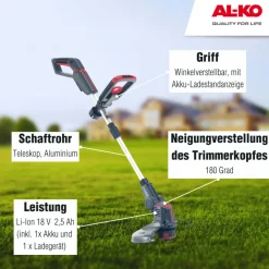 AL-KO Akku-Trimmer 18 V GT 1825 inkl Akku