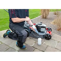 AL-KO Motor-Öl Wartungs-Set 3-teilig mit Absaugpumpe Behälter und Trichter