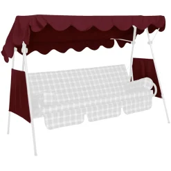 Angerer Freizeitmöbel GmbH Sonnendach, 200x120 cm, PE bordeaux
