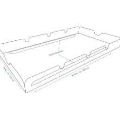 Angerer Freizeitmöbel GmbH Sonnendach, 200x120 cm, PE bordeaux