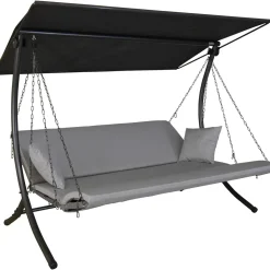 Angerer Freizeitmöbel GmbH Hollywoodschaukel 3-Sitzer Luxus Zip granit