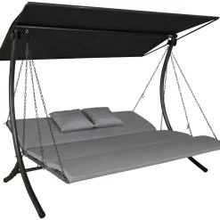 Angerer Freizeitmöbel GmbH Hollywoodschaukel 3-Sitzer Luxus Zip granit