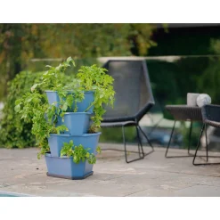 Anzuchtsgefäß Paul Potato blau 4er Set