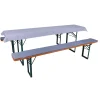 Auflagenset 3-teilig 220 x 25 x 2 cm grau für Festzeltgarnitur 50er Tisch