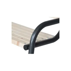 Bank „Park“ 3-Sitzer, 77x150x84 cm, anthrazit, Flächen aus Kiefernholz