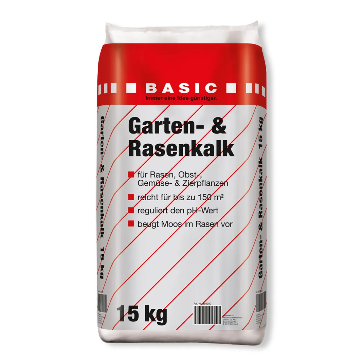 Basic Garten- und Rasenkalk 15 kg