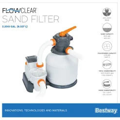 Bestway Sandfilteranlage mit Zeitschaltuhr 8.327 l/h