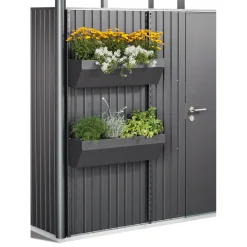 Biohort Blumenkasten FloraBoard dunkelgrau-metallic