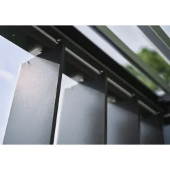 Biohort Lamellenseitenwand Gr. 3m quarzgrau-metallic