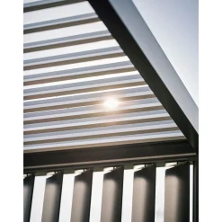 Biohort Lamellenseitenwand Gr. 4m dunkelgrau-metallic