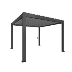 Biohort Pergola Gr. 3,5 x 3,5 dunkelgrau/silber-metallic