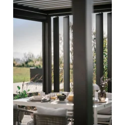 Biohort Pergola Gr. 4 x 3 dunkelgrau/silber-metallic