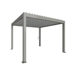 Biohort Pergola Gr. 3,5 x 3,5 quarzgrau/silber-metallic