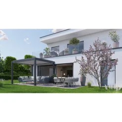 Biohort Pergola Gr. 3 x 3 quarzgrau-metallic