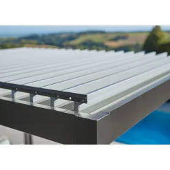 Biohort Pergola Gr. 3 x 3,5 quarzgrau/silber-metallic