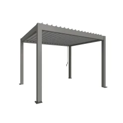 Biohort Pergola Gr. 3,5 x 3 quarzgrau/silber-metallic