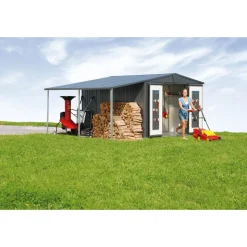 Biohort Seitendach zu Europa Größe 6/7 dunkelgrau-metallic