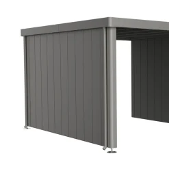 Biohort Seitenwand für Seitendach zu Gerätehaus Neo Gr. 4A/4B/4C/4D quargrau-metallic