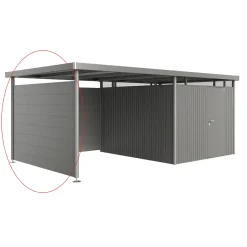 Biohort Seitenwand für Seitendach zu Gerätehaus HighLine H5 quarzgrau-metallic