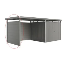Biohort Seitenwand für Seitendach zu Gerätehaus HighLine H3 quarzgrau-metallic
