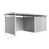 Biohort Seitenwand für Seitendach zu Gerätehaus HighLine H3 silber-metallic