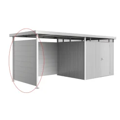 Biohort Seitenwand für Seitendach zu Gerätehaus HighLine H3 silber-metallic