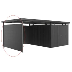 Biohort Seitenwand für Seitendach zu Gerätehaus HighLine H5 dunkelgrau-metallic