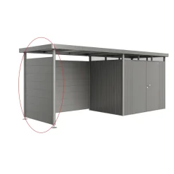 Biohort Seitenwand für Seitendach zu Gerätehaus HighLine H2 quarzgrau-metallic
