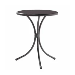 Bistrotisch mit Dekorplatte 60 x 72 cm eisengrau