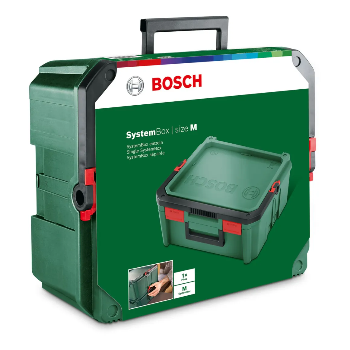 Bosch Werkzeugkoffer SystemBox grün Größe M