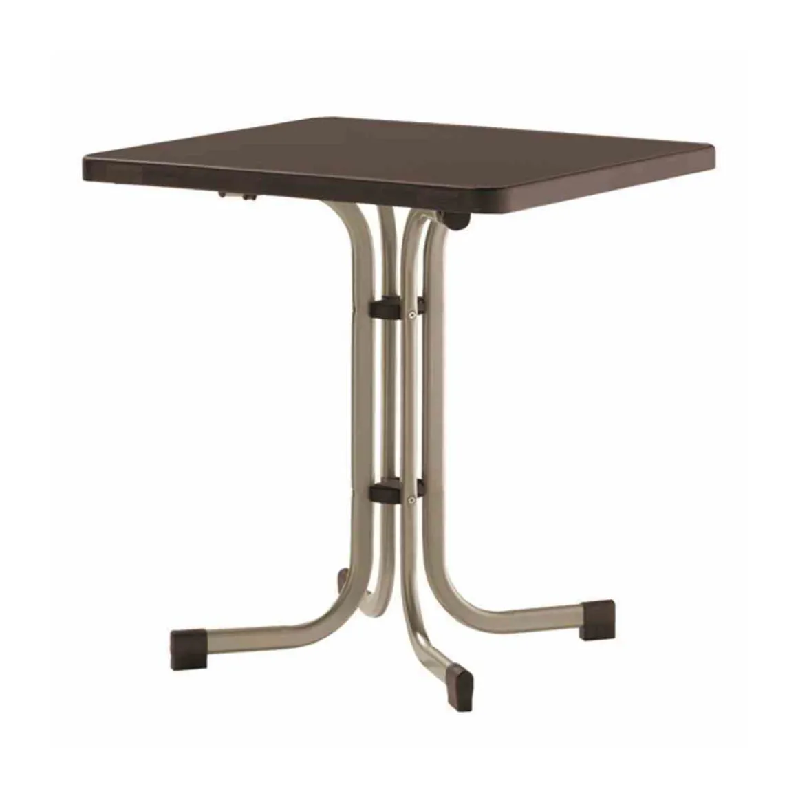 Boulevard-Klapptisch 70 x 70 x 72 cm champagner/mocca