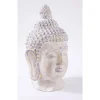 Buddha-Kopf creme antikes Finish