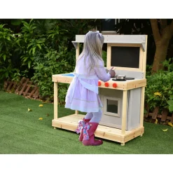 Coemo Spielküche Noah Outdoor Matschküche mit Kreidetafel