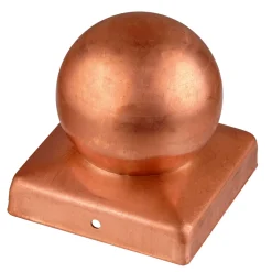 Connex Pfostenkappe mit Kugel9 x 9 cm Kupfer