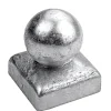 Connex Pfostenkappe mit Kugel 7 x 7 cm feuerverzinkt