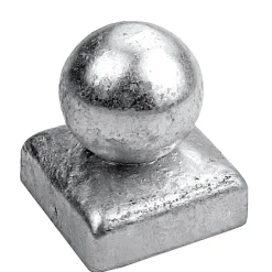 Connex Pfostenkappe mit Kugel 7 x 7 cm feuerverzinkt
