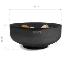 CookKing Feuerschale Palermo XXL 80x35cm Schwarz
