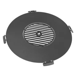 CookKing Grillplatte mit Grillrost 78cm Schwarz