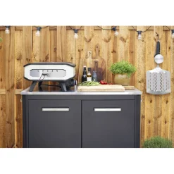 COZZE Pizzaofen Elektro 230V mit Tür und Pizzastein 2200 W