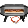 COZZE Pizzaofen Gas mit Thermometer und Pizzastein