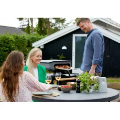 COZZE Pizzaofen Gas mit Thermometer und Pizzastein