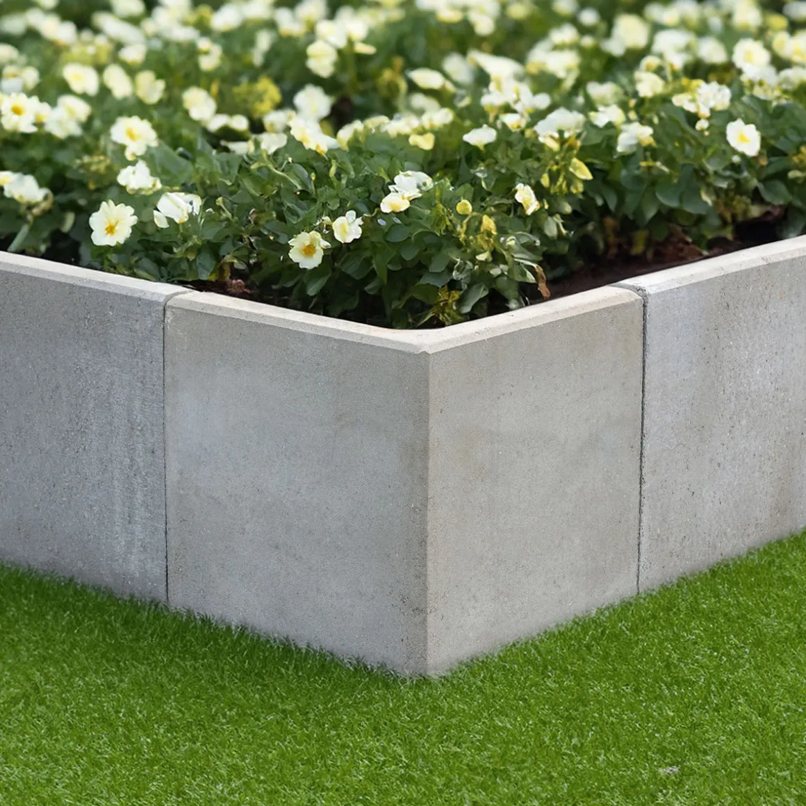 Diephaus L-Stein-Ecke grau 60 x 50 x 50 x 7 cm